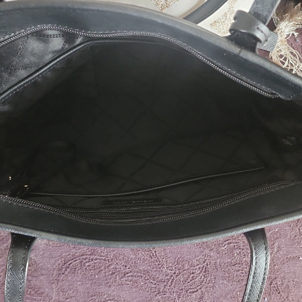 Michael Kors Black and Tan Animal Print Tote - Picture 4 of 6